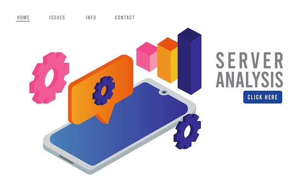 Tecnología de análisis de datos con dispositivo de teléfono inteligente e infografía de estadísticas.