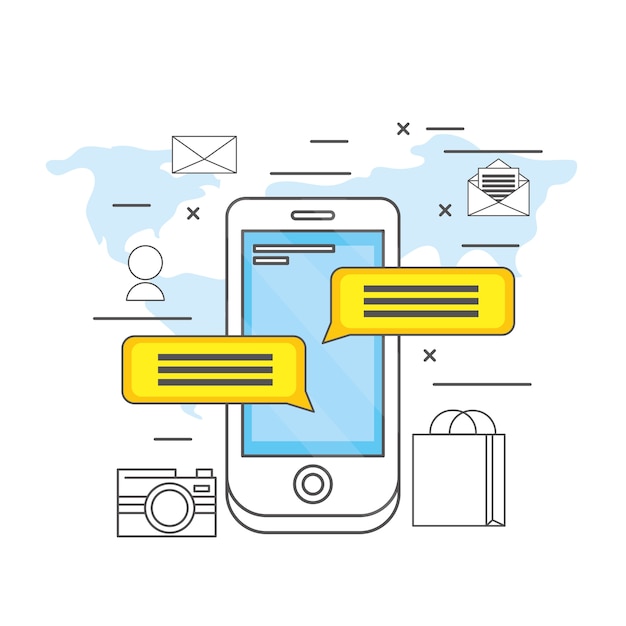 tecnología de aplicaciones para teléfonos inteligentes redes sociales