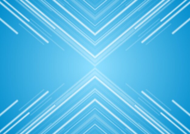 Tecnología azul abstracto fondo brillante con flechas