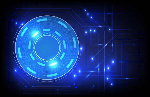 tecnología de círculo futurista