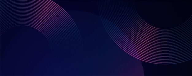 Una tecnología círculos abstractos en líneas patrón ilustración vectorial de fondo con tecnología digital