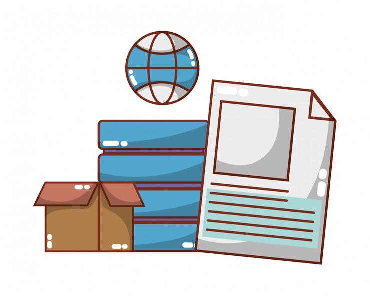 Vector tecnología de computación de dibujos animados