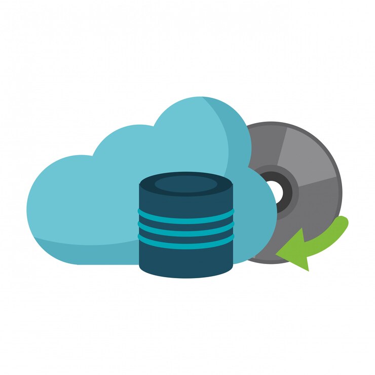 Vector tecnología de computación en la nube