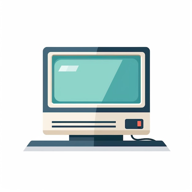 Tecnología de la computadora pantalla de PC escritorio aislado monitor de Internet portátil visualización digital bu