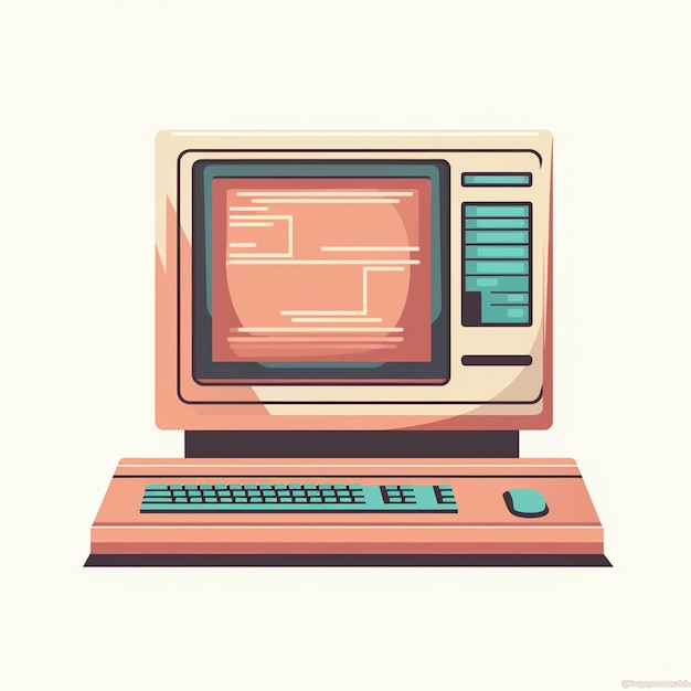 Tecnología de la computadora pantalla de pc escritorio aislado monitor de internet portátil visualización digital bu