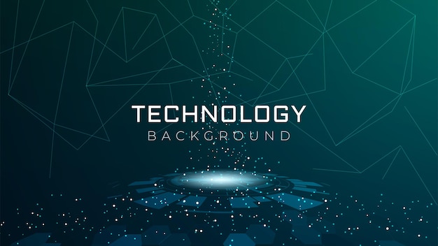 Tecnología de conexión de datos digitales de fondo
