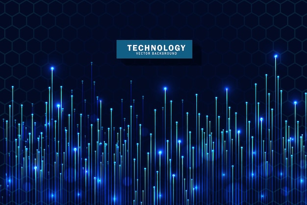 Tecnología de conexión de datos inalámbrica de alta velocidad tecnología moderna futurista de alta velocidad