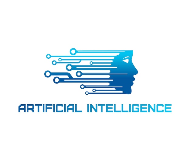 Tecnología de datos de íconos de inteligencia artificial