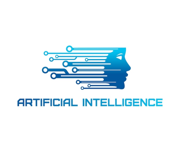 Tecnología de datos de íconos de inteligencia artificial