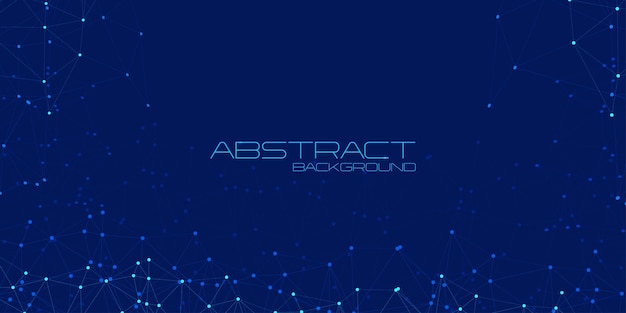 Tecnología de datos de red azul moderna ilustración de vector de fondo digital abstracto