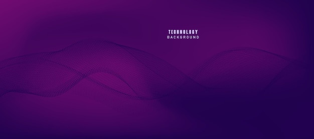 Tecnología digital abstracta fondo azul púrpura futurista