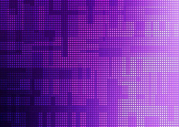 Tecnología digital cuadrada de neón línea púrpura fondo oscuro