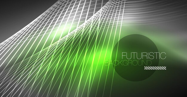 Tecnología digital fondo abstracto neón diseño geométrico líneas brillantes abstractas fondo tecnológico colorido forma futurista