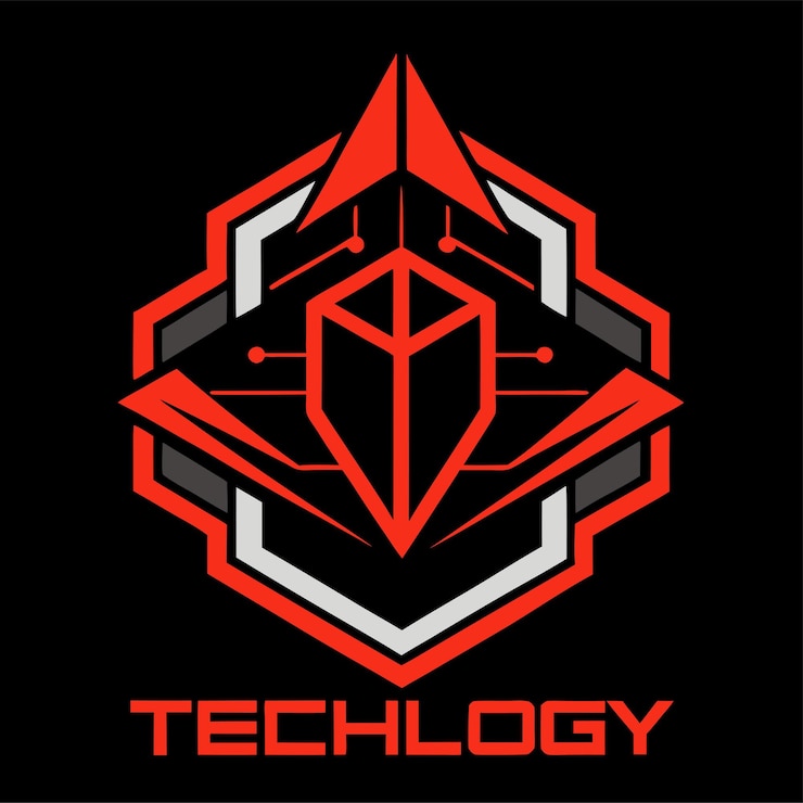 Vector tecnología de diseño de logotipo de arte de línea arte vectorial e ilustración
