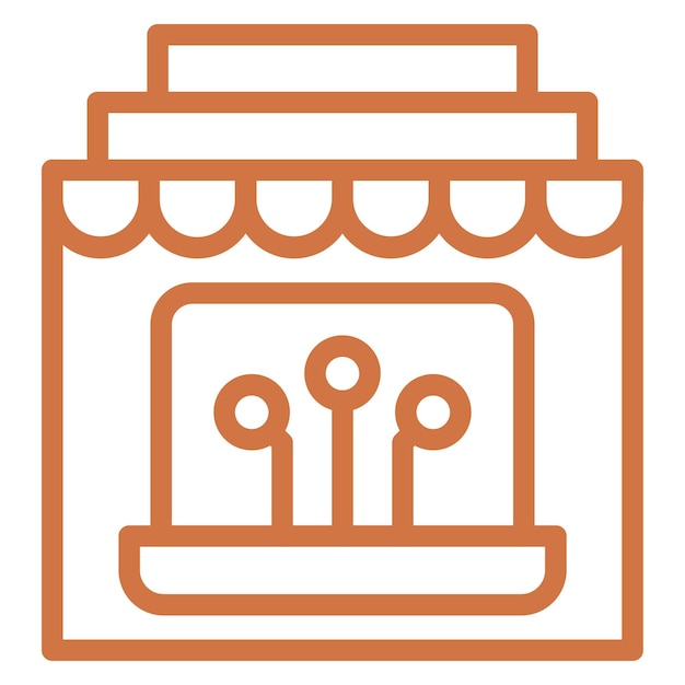 Tecnología de diseño vectorial Merchandising Icon Style
