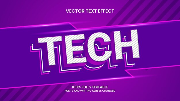 tecnología de efecto de texto editable