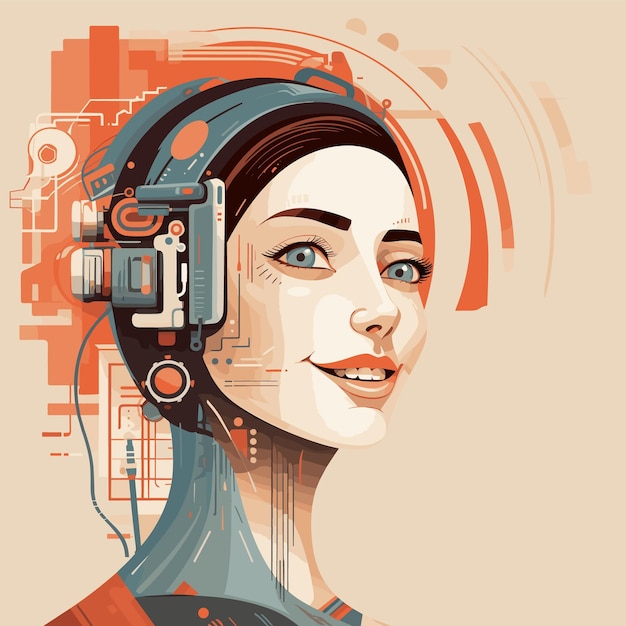 Tecnología empoderamiento de las mujeres cyborg mujer mujer robot