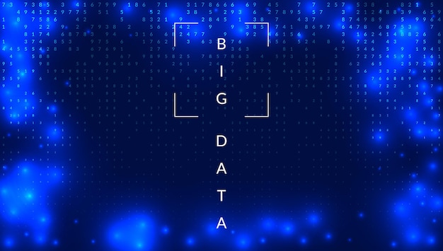Tecnología de fondo de big data para visualización artificial en