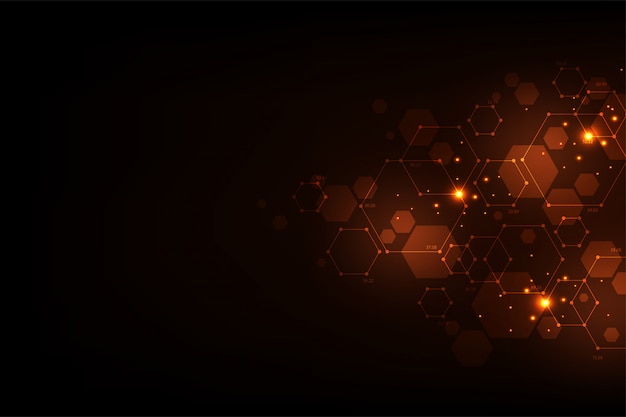 tecnología de fondo en el concepto de red de datos.