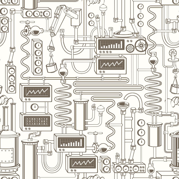 Vector tecnología de fondo sin fisuras