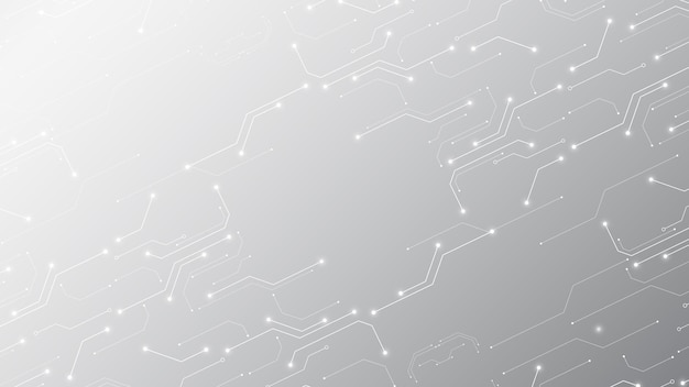 La tecnología de fondo gris blanco y la tecnología de punta y el diseño de la línea científica se pueden utilizar como