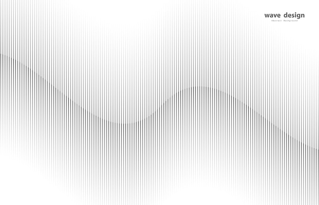 Tecnología de fondo de línea curva Diseño gráfico digital futurista moderno