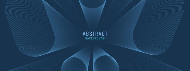Tecnología futurista abstracta Fondo abstracto con líneas y círculos dinámicos