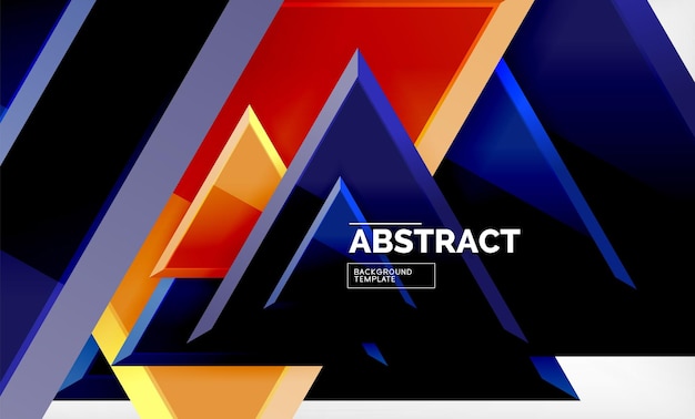 Tecnología futurista formas geométricas 3D fondo abstracto mínimo
