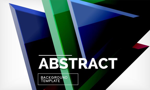 Tecnología futurista formas geométricas 3D fondo abstracto mínimo