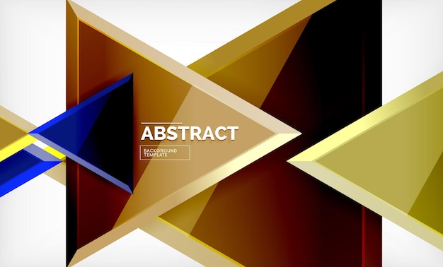 Tecnología futurista formas geométricas 3D fondo abstracto mínimo