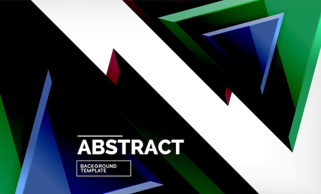 Tecnología futurista formas geométricas 3D fondo abstracto mínimo