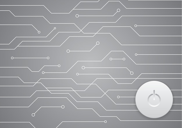 tecnología futuro circuito blanco moderna potencia círculo