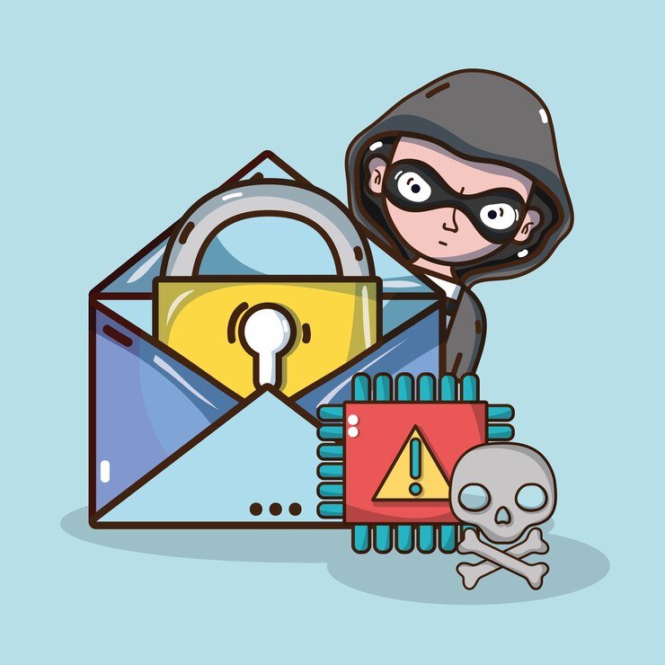 Vector tecnología de hackers y sistemas de seguridad.