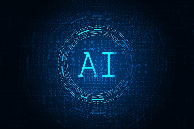 Tecnología de IA y concepto de futuro digital