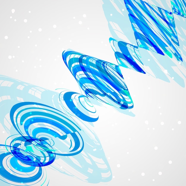 Tecnología de ilustración de formas abstractas futuristas eps10 de fondo vectorial