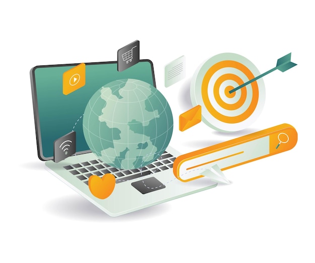 Tecnología de la información informática motor de búsqueda SEO