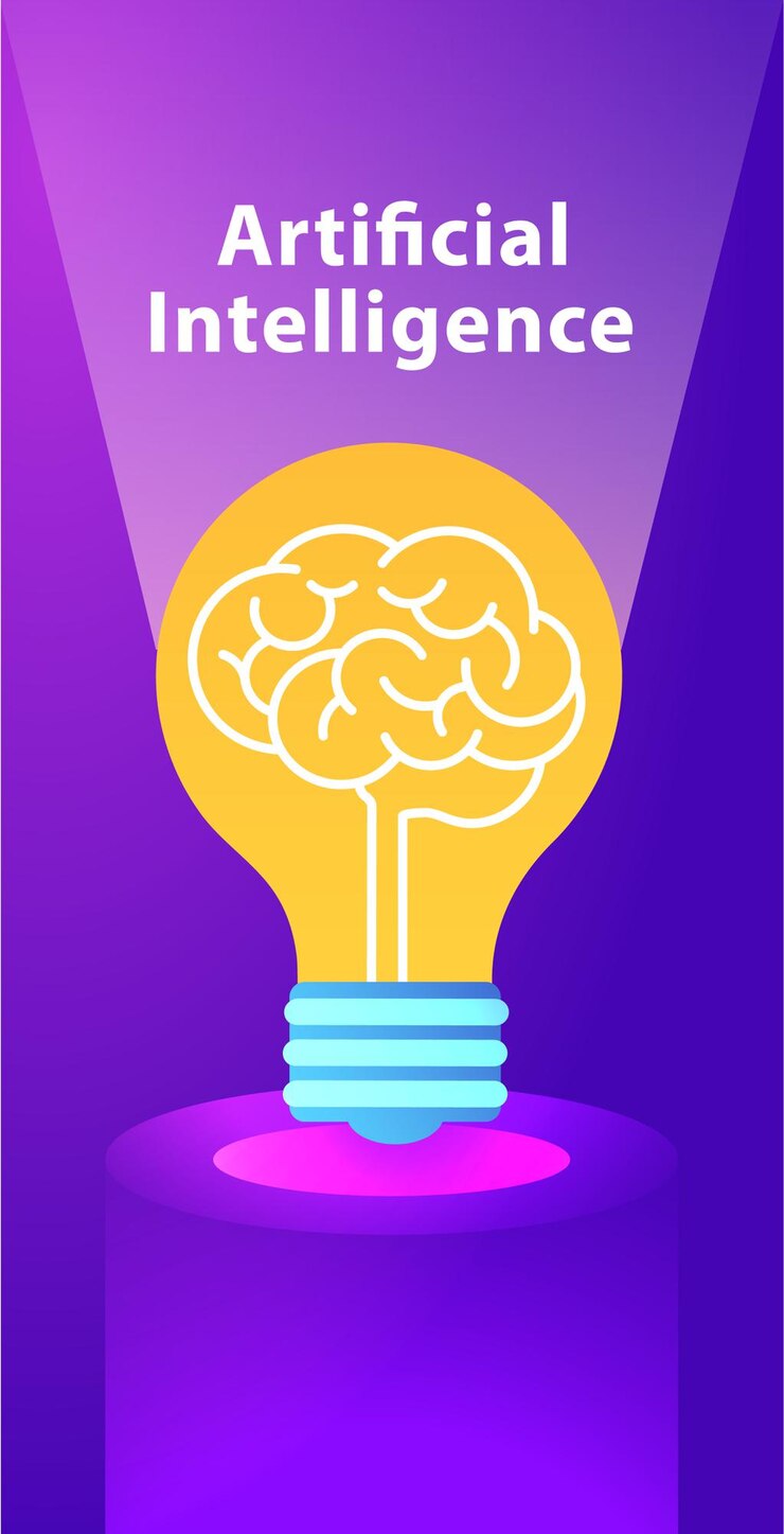 Vector tecnología informática de inteligencia artificial ai