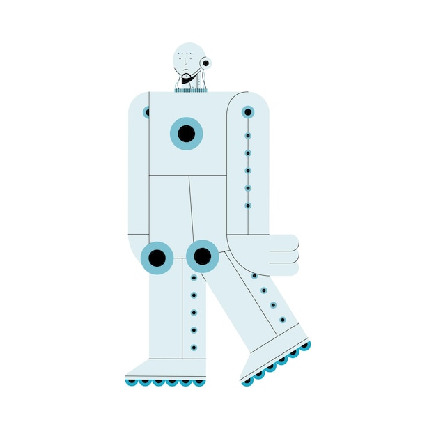 Tecnología de inteligencia artificial para caminar con robots.