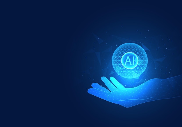 La tecnología de inteligencia artificial o IA en manos del usuario es una tecnología que ayuda a los negocios