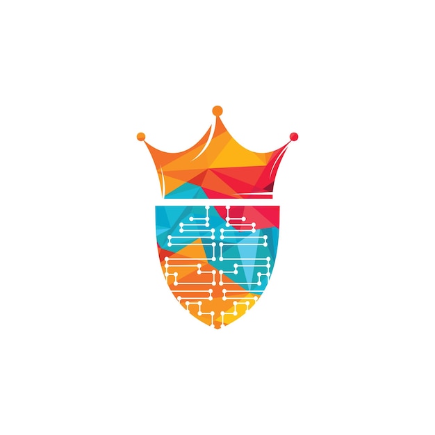 Tecnología inteligente artificial con diseño de logotipo de gorro de graduación.