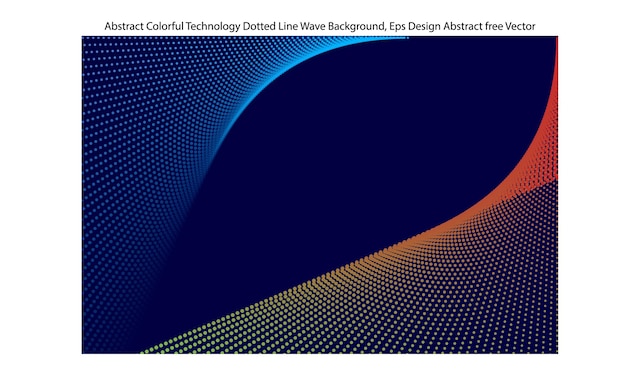 Tecnología de líneas coloridas onda geométrica geométrica.