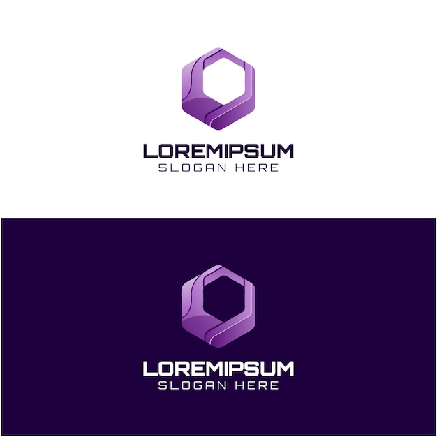 Tecnología Logo Color impresionante