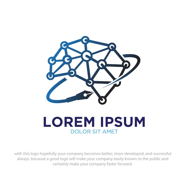 Tecnología del logotipo de la mente