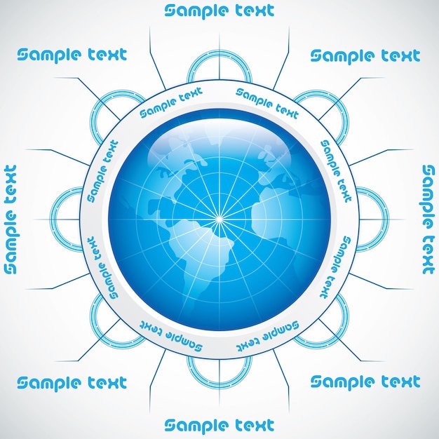 Vector tecnología del mundo