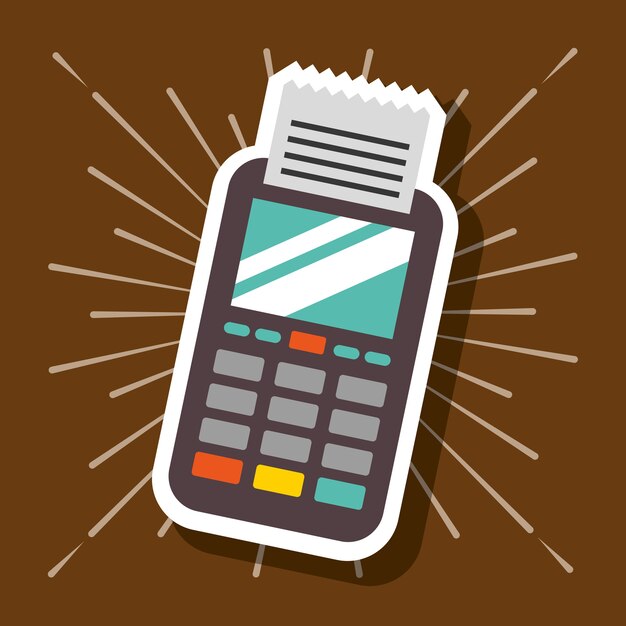 tecnología de pago de nfc dataphone de fondo de estilo grunge