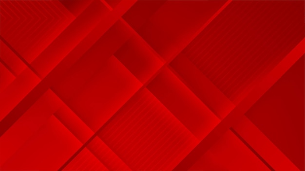 Vector tecnología de patrón de líneas abstractas sobre fondo de degradados rojos