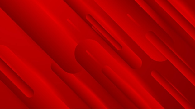 Tecnología de patrón de líneas abstractas sobre fondo de degradados rojos