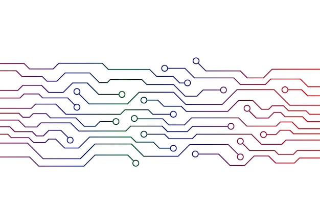 Tecnología de las placas de circuitos Gradiente vectorial de fondo