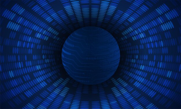 tecnología de red de circuitos mundiales global