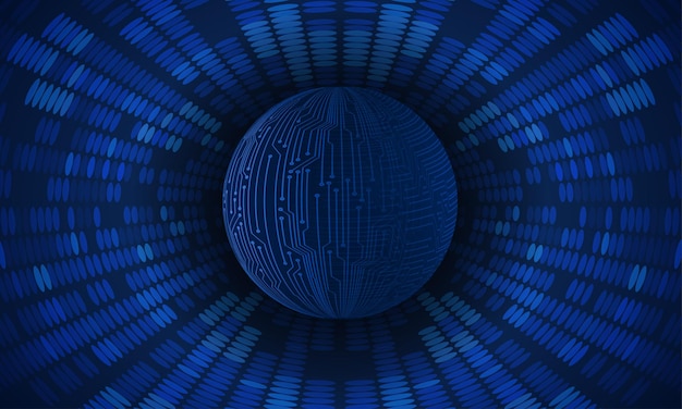 tecnología de red de circuitos mundiales global